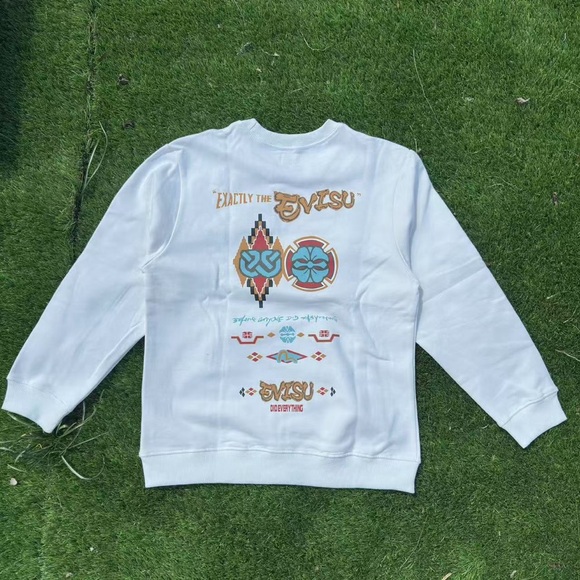 Evisu Men's Woven Sweatshirt - Picture 2 of 8